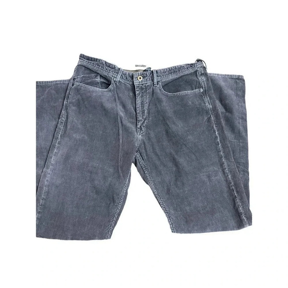 Banana Republic Pants - Banana Republic Women's Gray Pima Cotton Straight Fit Corduroy Pant Size 33/32